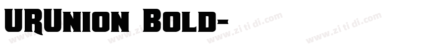 URUnion Bold字体转换